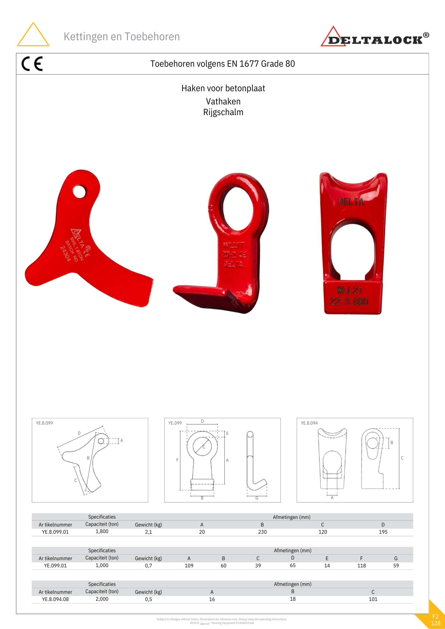 Stelconplaat haak | Grade 80