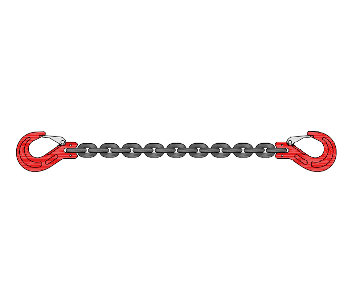 Spanketting 2x klephaak