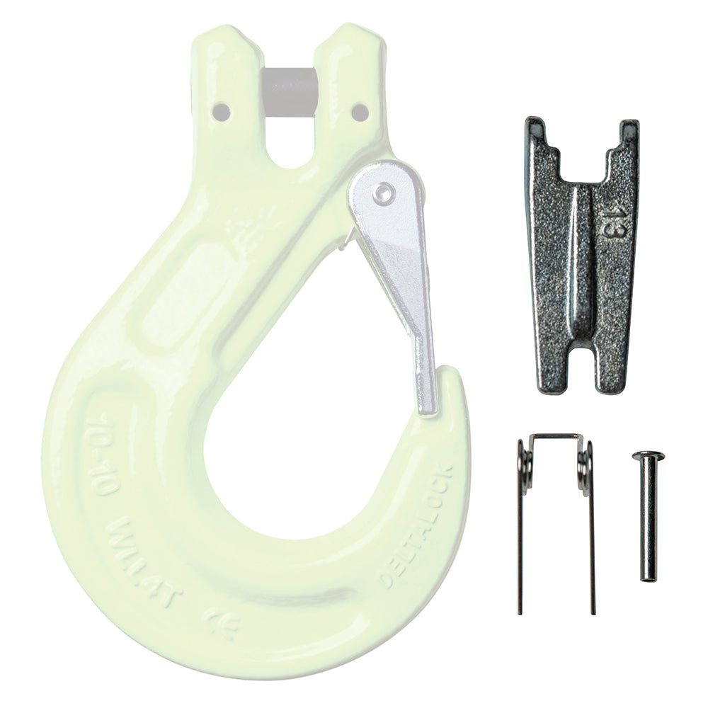 Klepset voor gaffelhaken met klep - WLL. 1400KG t/m 6700KG- 6mm t/m 13mm Grade 100