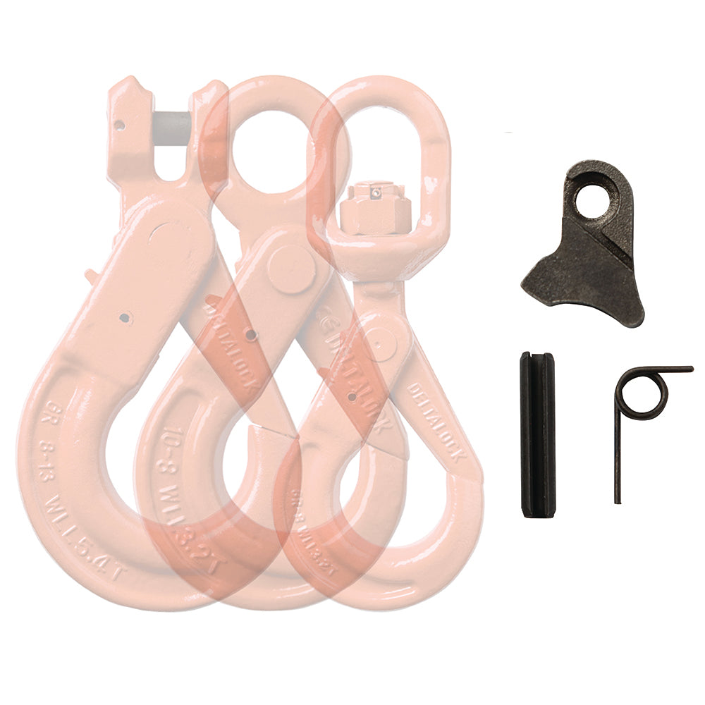 Pal set voor veiligheidshaak - WLL. 1400KG t/m 6700KG- 6mm t/m 13mm Grade 100