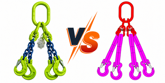Hijsketting vs polyester samenstel
