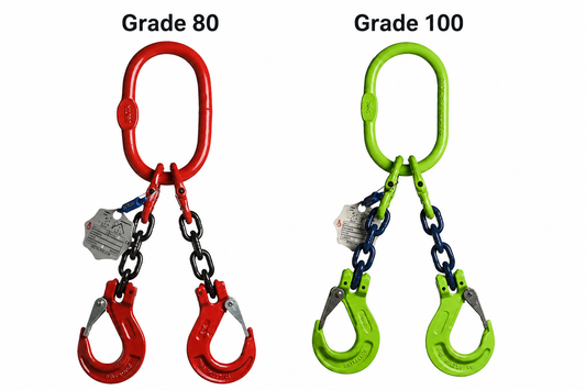 Grade 80 vs Grade 100 hijsketting: wat is het verschil?