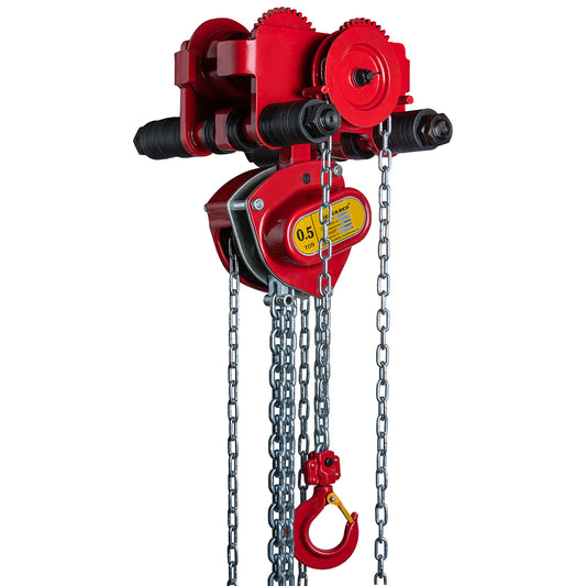 Handkettingtakel Red Premium met loopkat 500KG tot 5000KG