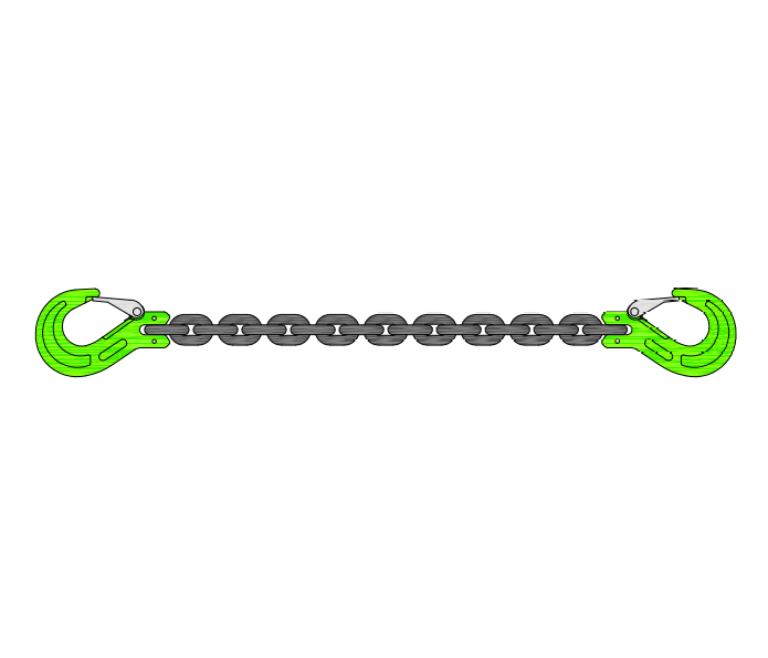 Spanketting 2x klephaak Grade 100