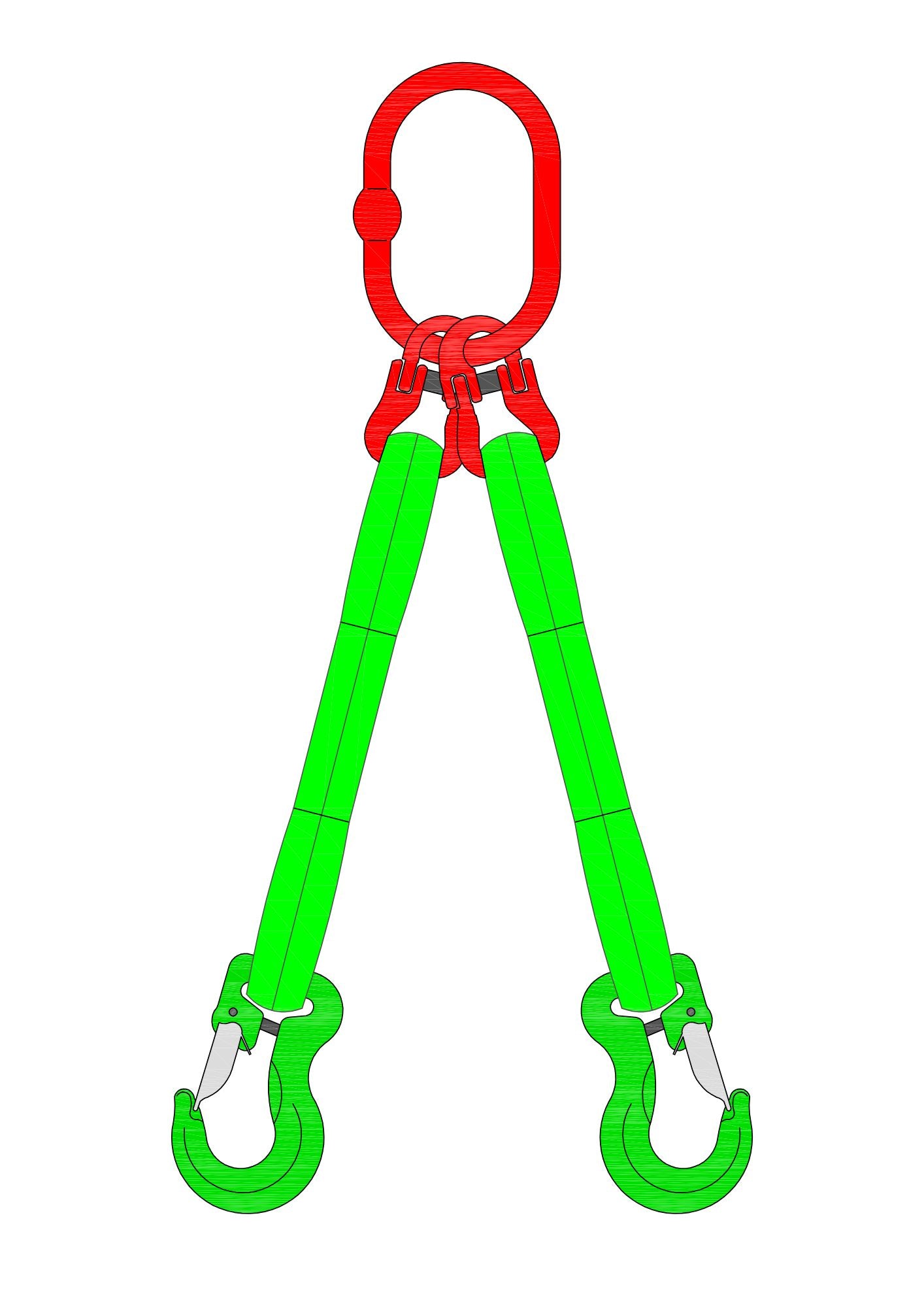 Hijsband | 2-sprong | 3150KG