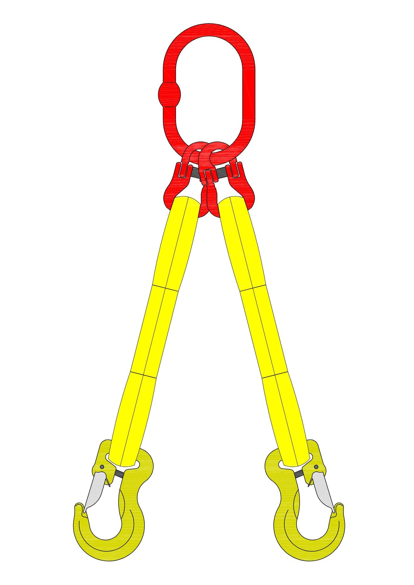 Hijsband | 2-sprong | 5300KG